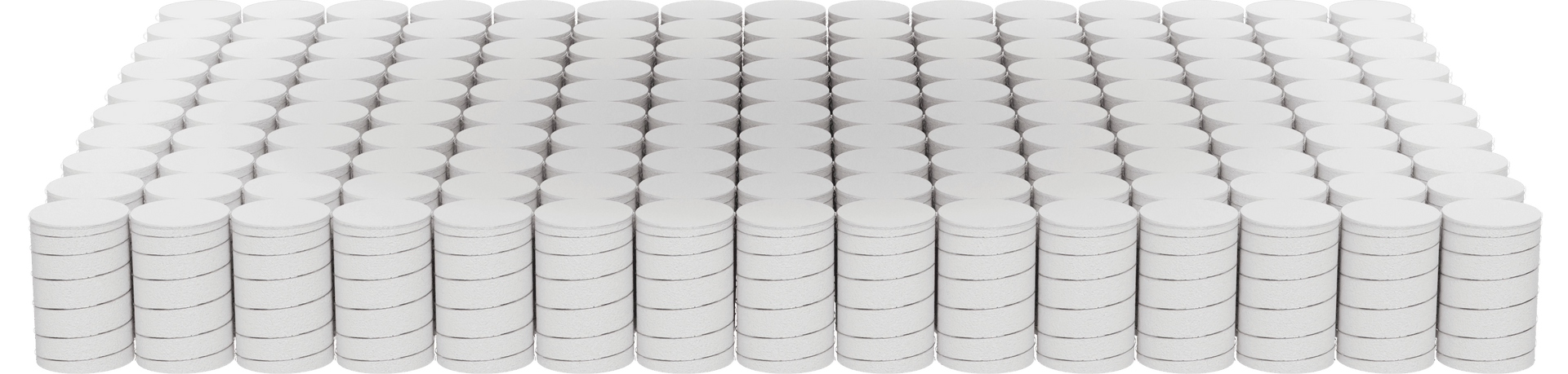 Pocket springs height 23cm, thickness 2.1cm, diameter 5cm